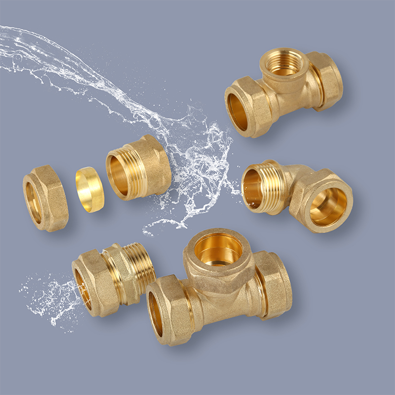 Brass Fittings (HS100 Brass Compression Fittings for Copper Tube)