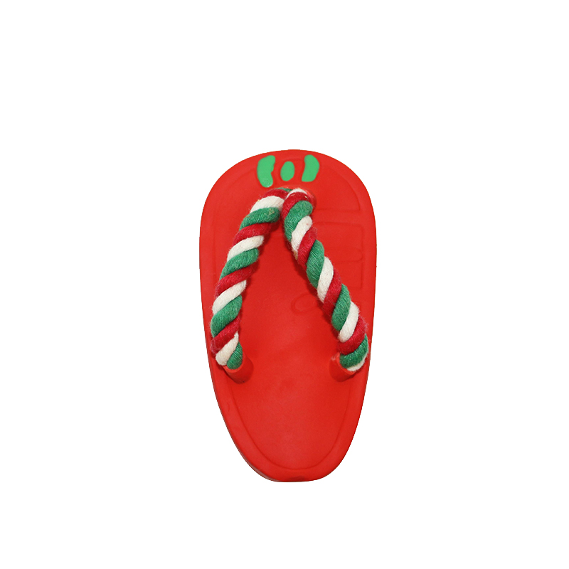11cm latex lemon slipper BB whistle Pet Toys