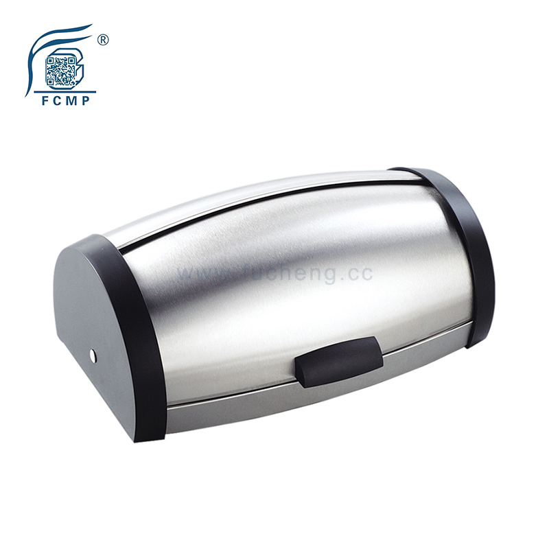 Metal stainless steel bread box