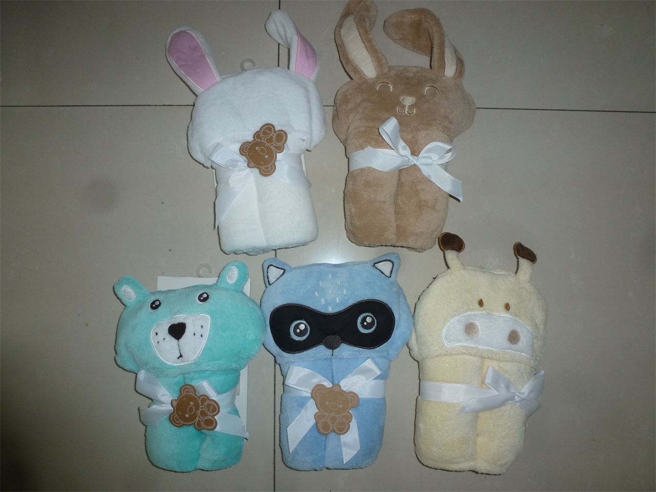 Animal Face Hooded towel