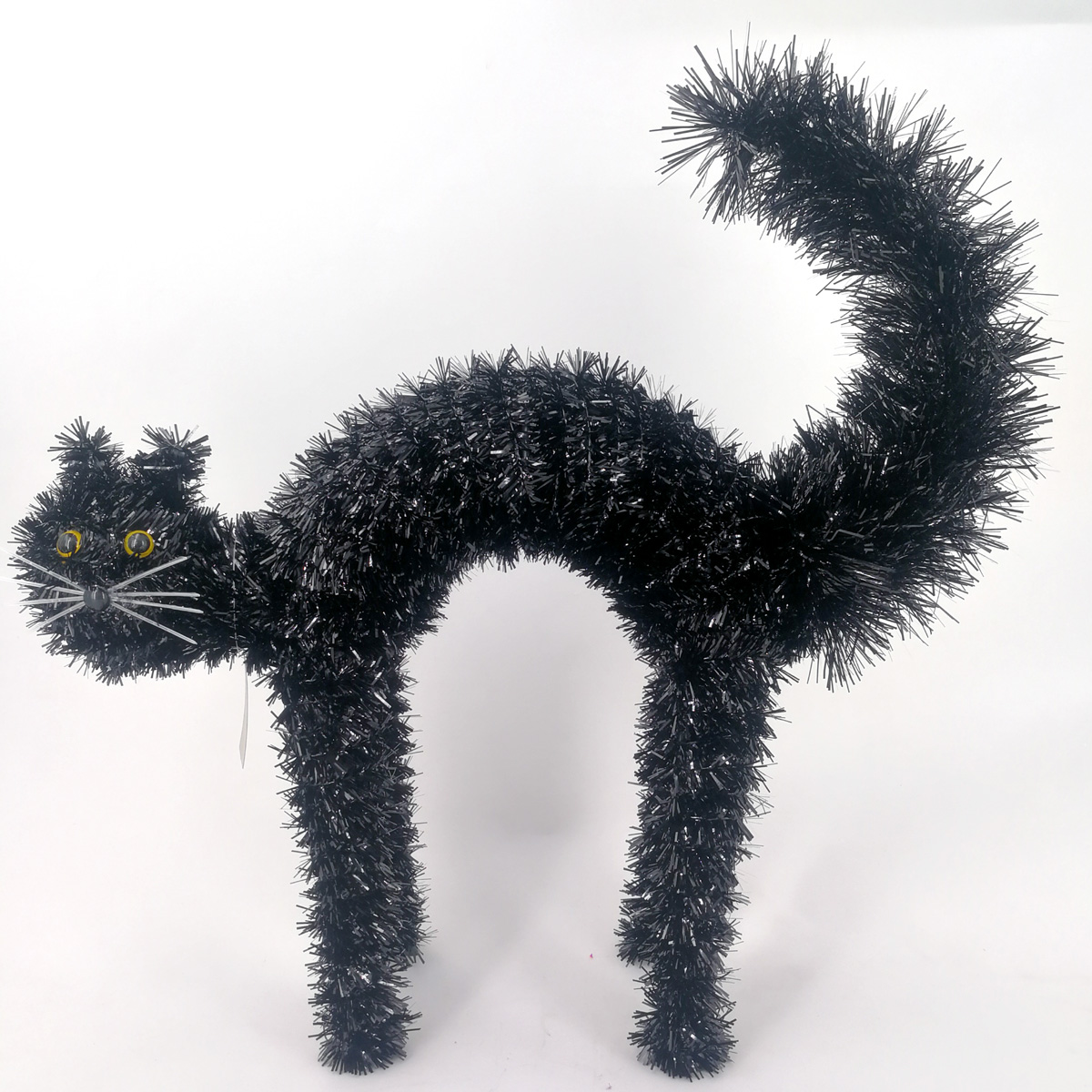 Halloween tinsel 3D Cat Deco.
