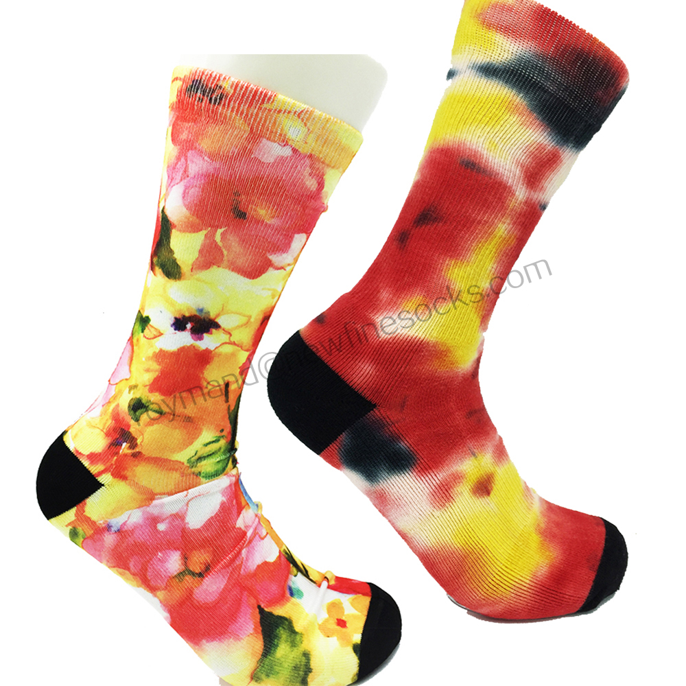 men athletic socks 360 digital print socks