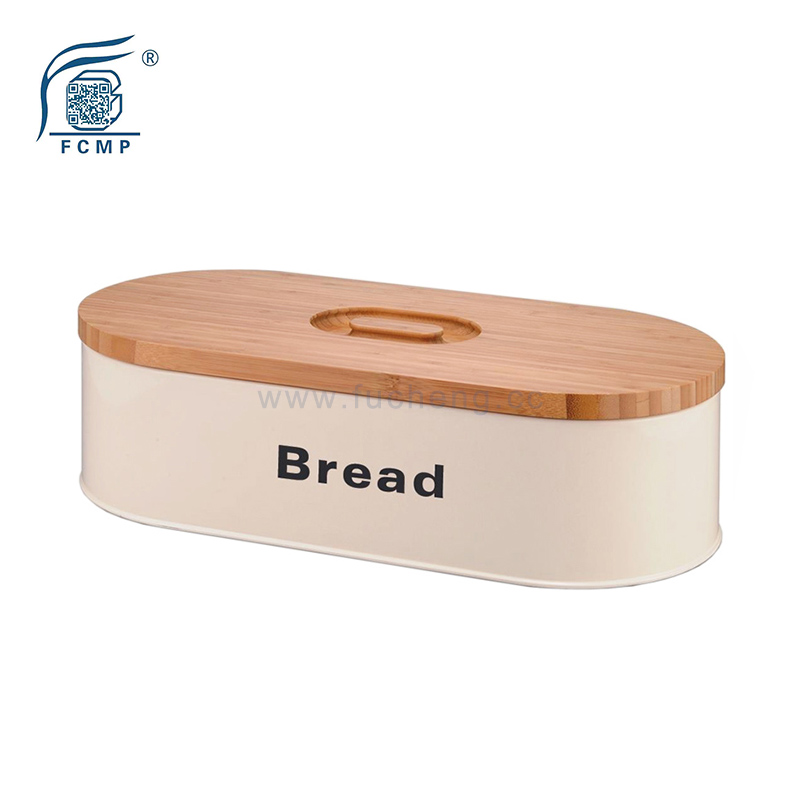 Round Shape Bead Box with Bamboo Lid