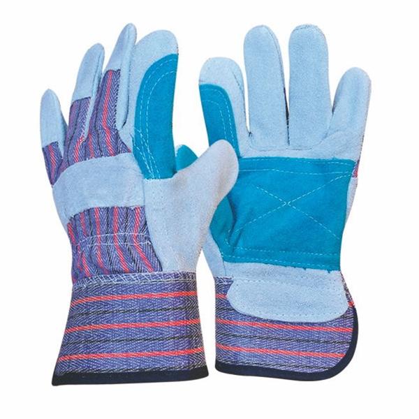 Hot Sale Cow Split Leather Working Glove Double Palm