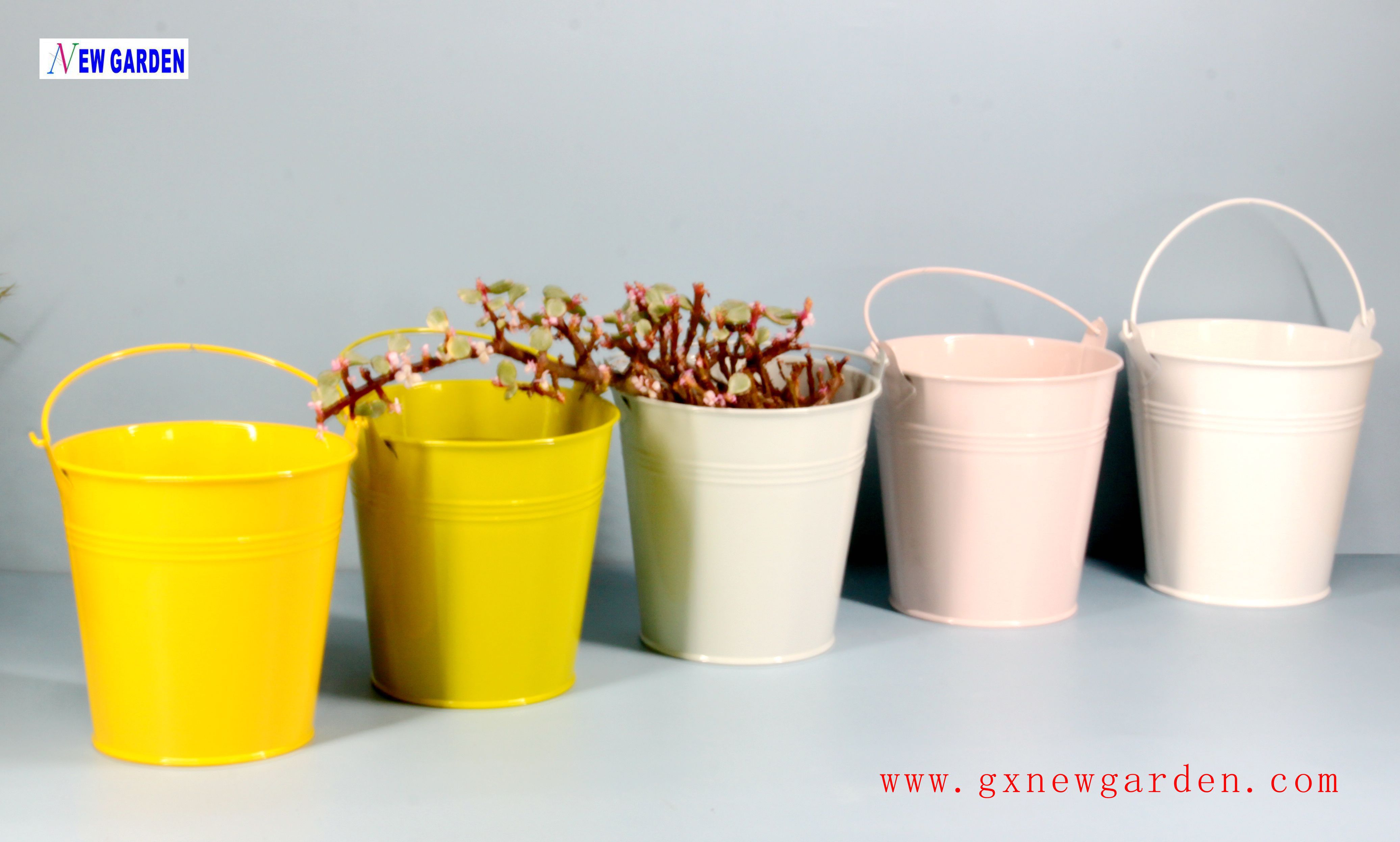 zinc flower planter