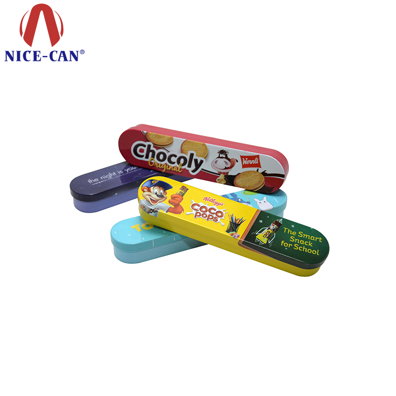 Two-layer Pencil Case Two-tier Customized Tin Box for Stationery
