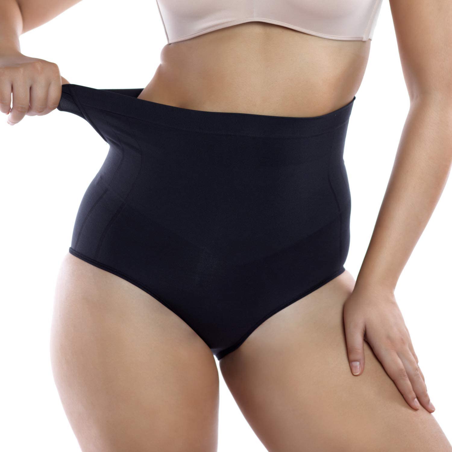Womens Mid Waist Tummy Control Underwear Body Shaper Shorts Panties Seamless Shapewear Butt Lifter Panty