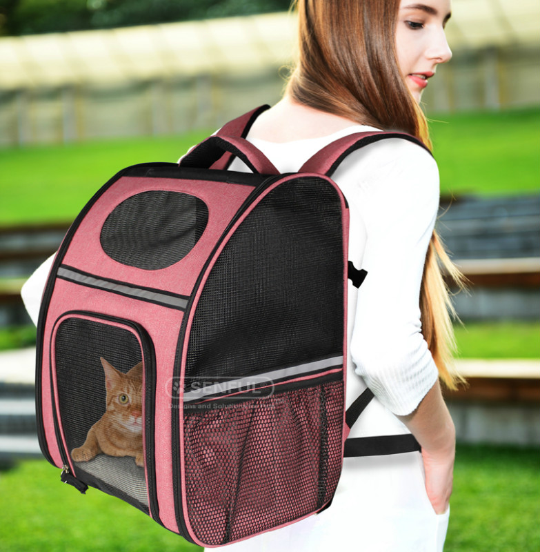 Fashion Pet backpack carrier, 2-in-1 Deluxe Pet Backpack