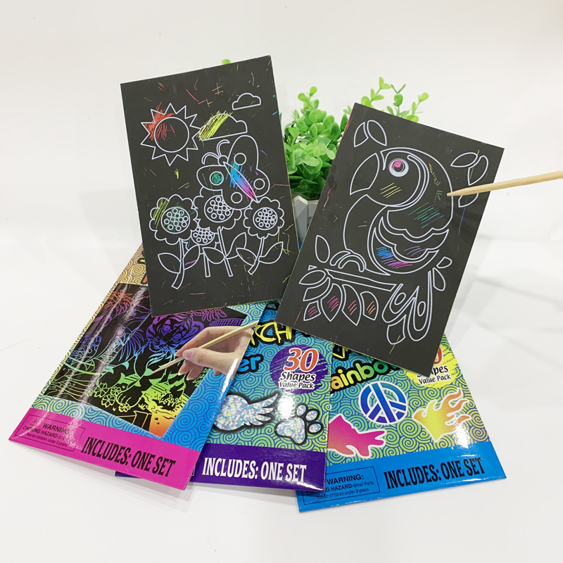 Scratch Rainbow Set/Water Color Magic Set/Paint Magic Set/Rainbow Art Set