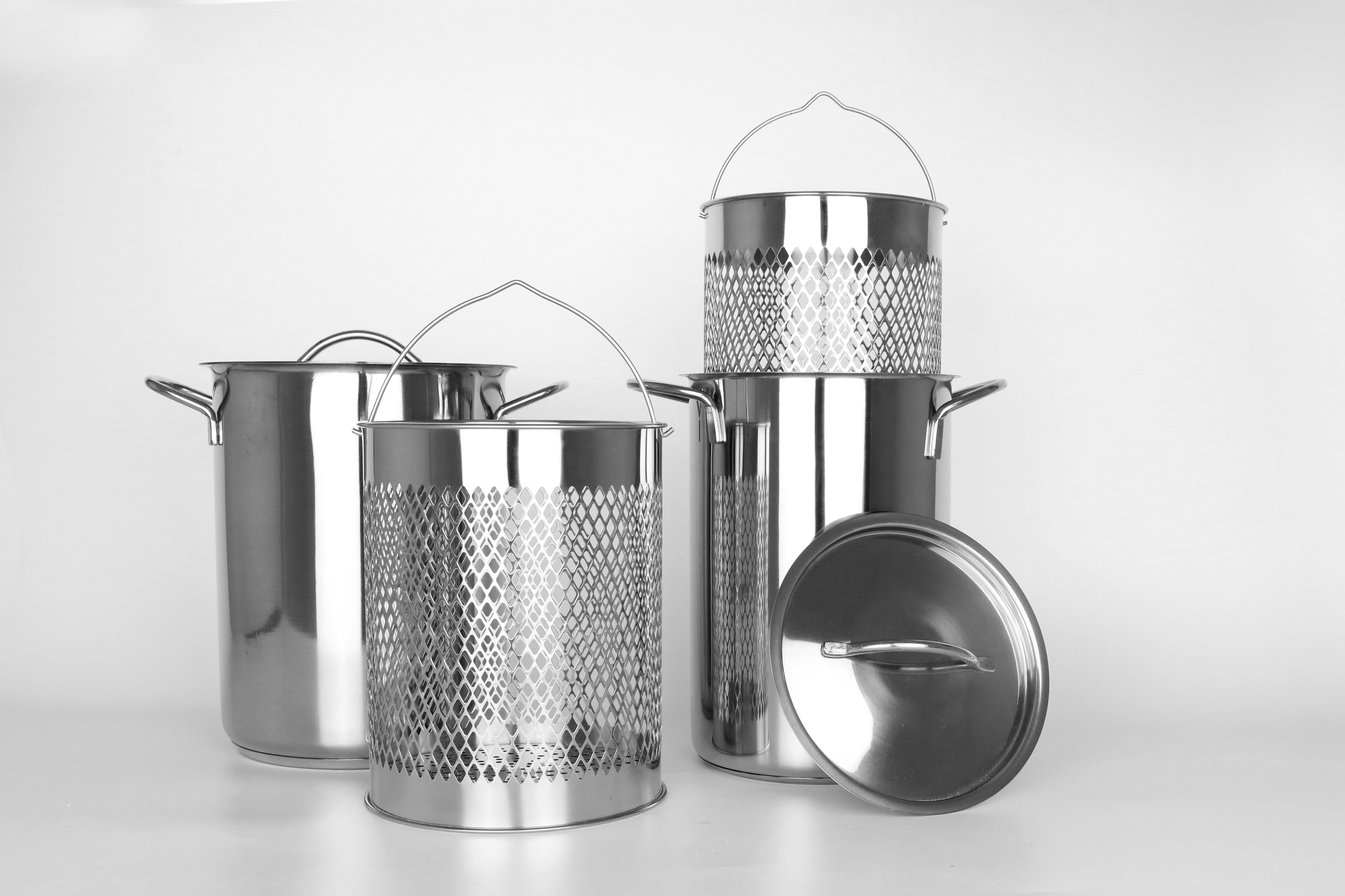 Stainless steel asparagus pot