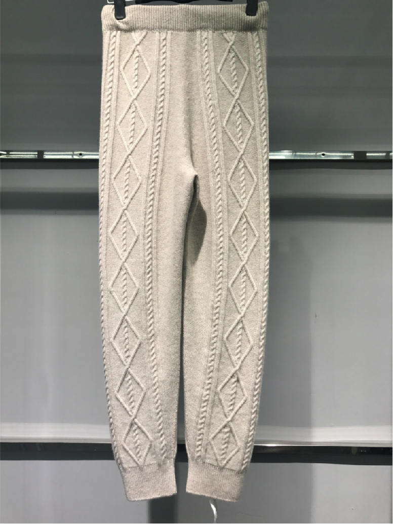 whole garment cashmere trousers for lady