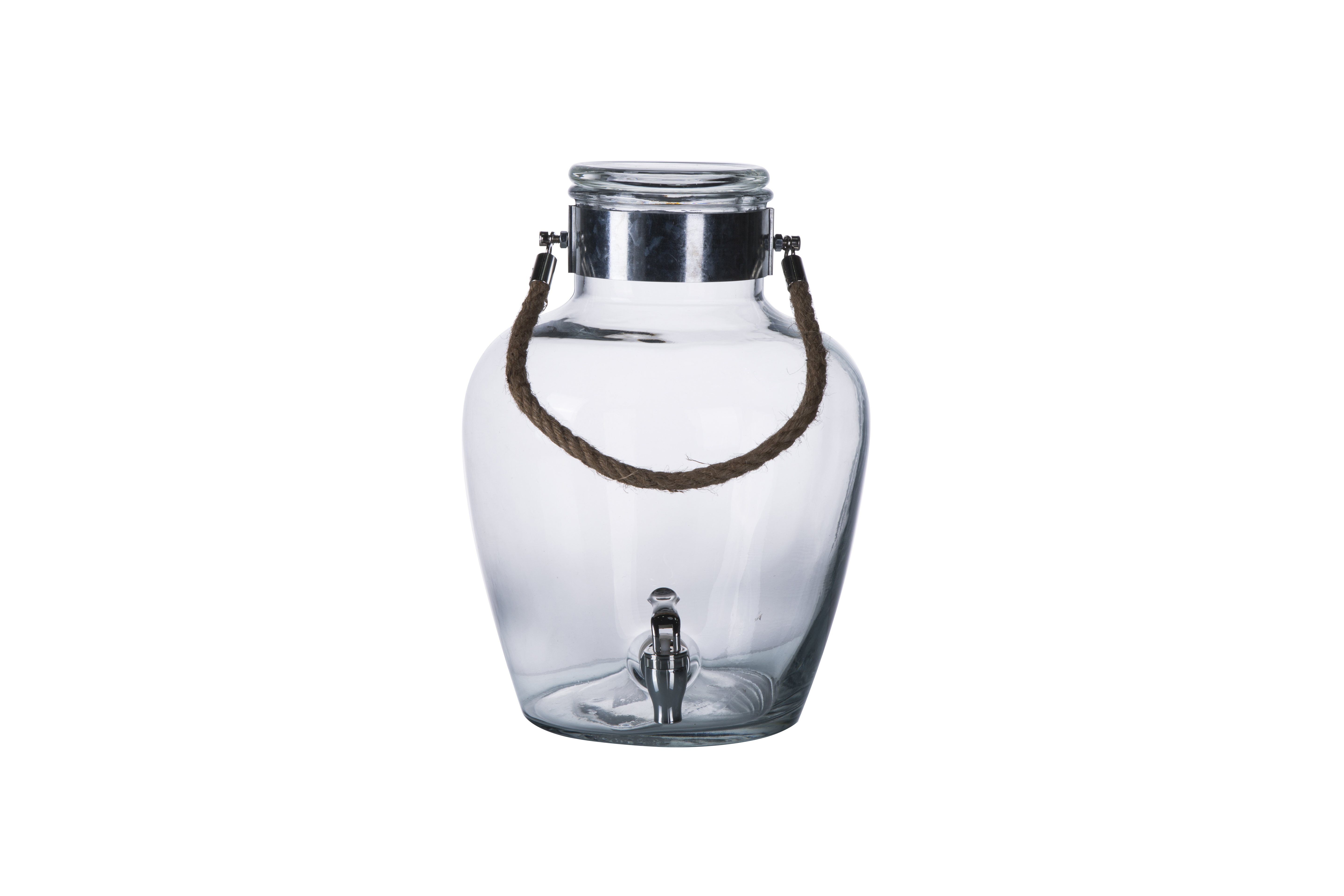 Glass beverage dispenser