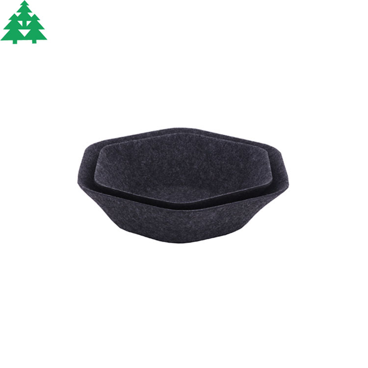 Small mold felt basket, S/2