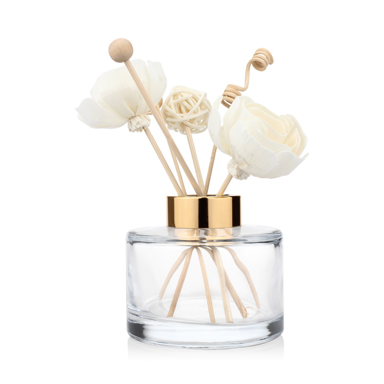 170ml clear wide mouth clear crystal glass diffuser bottle