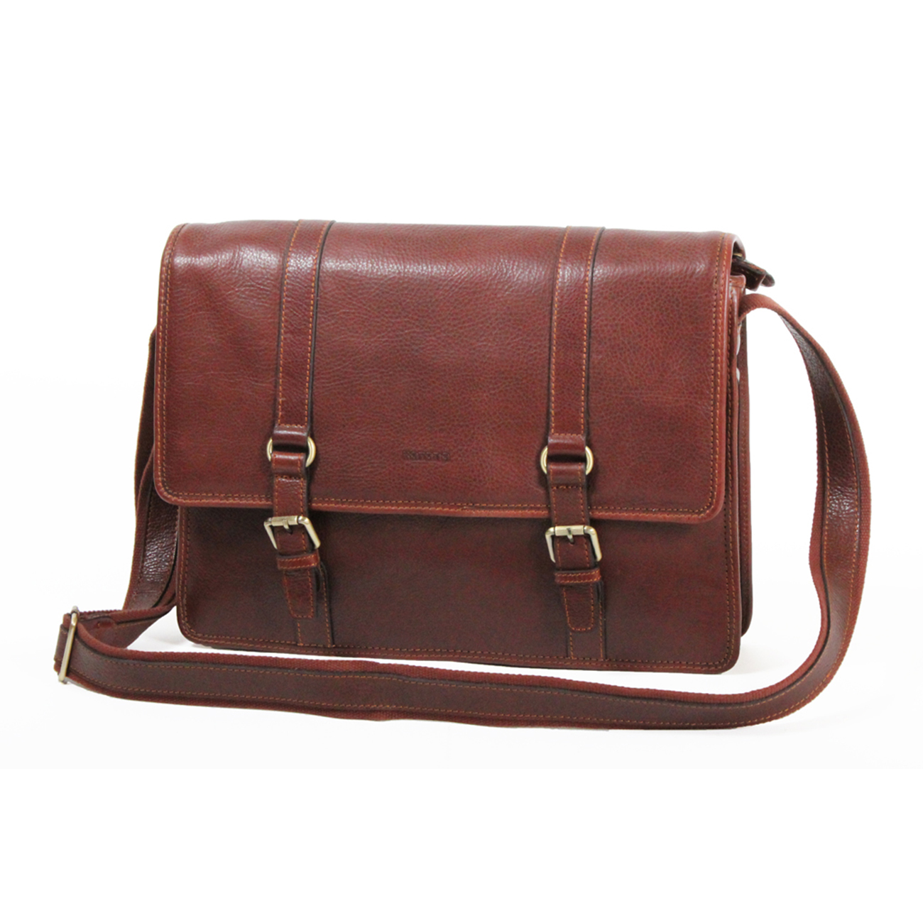 Genuine leather messenger bag