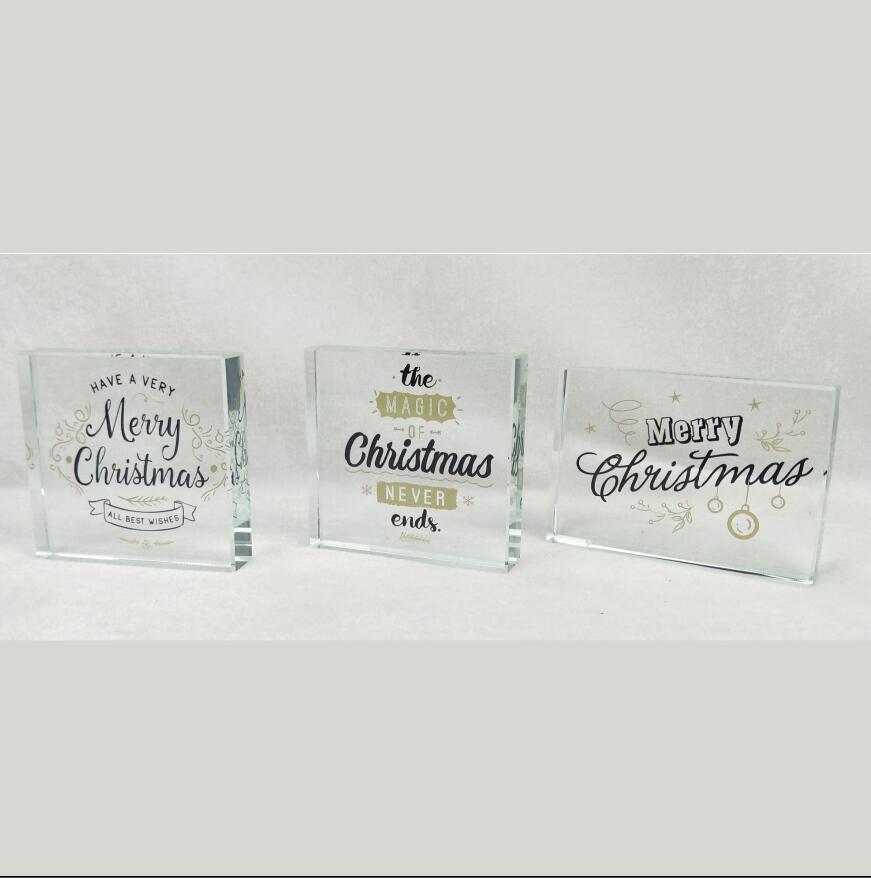 Glass Message Block