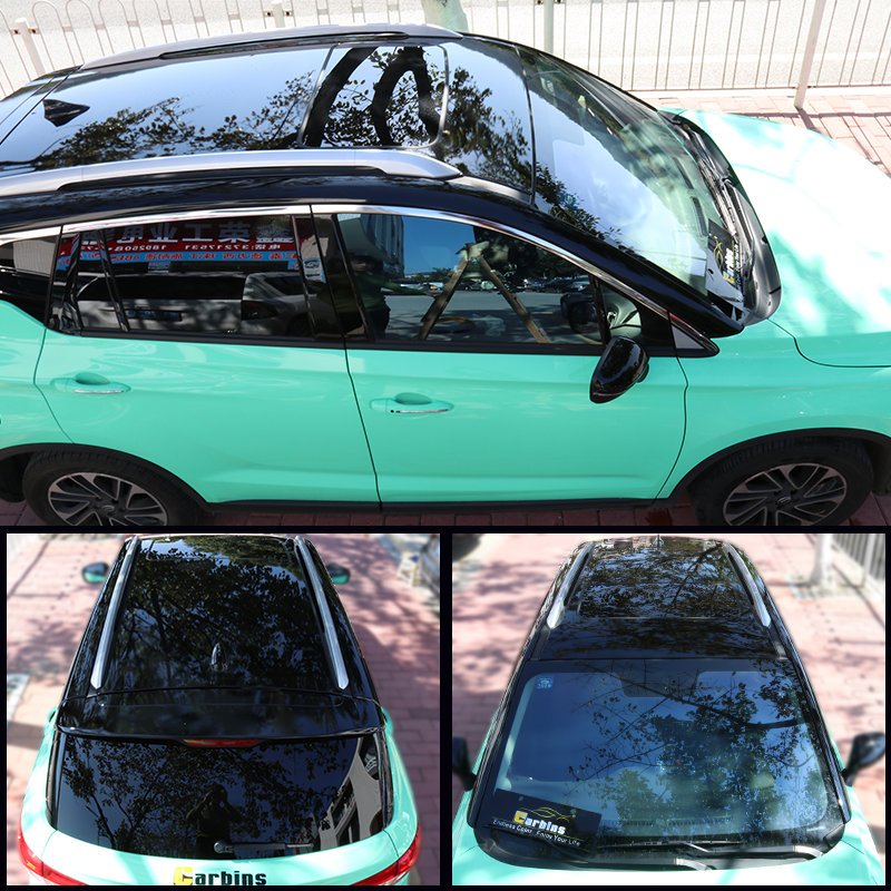 Glossy Black Panoramic Sunroof Film