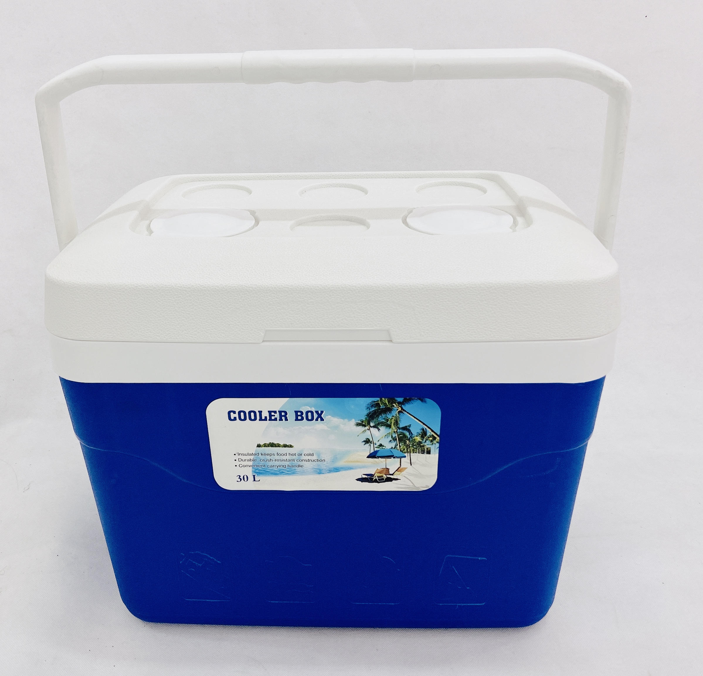 30L Factory New Design Portable Plastic Picnic Insulate Ice Chest Cooler Box