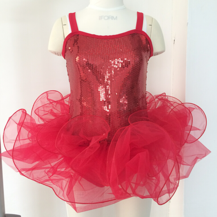 Girls' hologram sequin & mesh dance dress -dancewear/costume/performance
