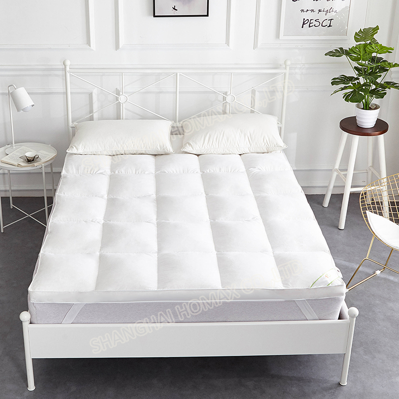 85/15 white goose feather down mattress topper