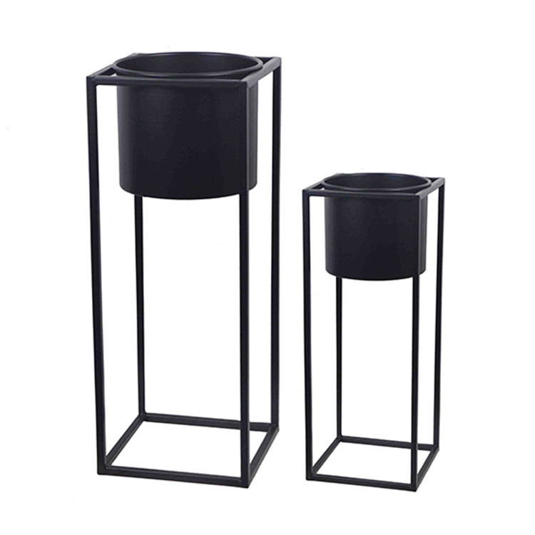 Metal Flower Pot with Stand