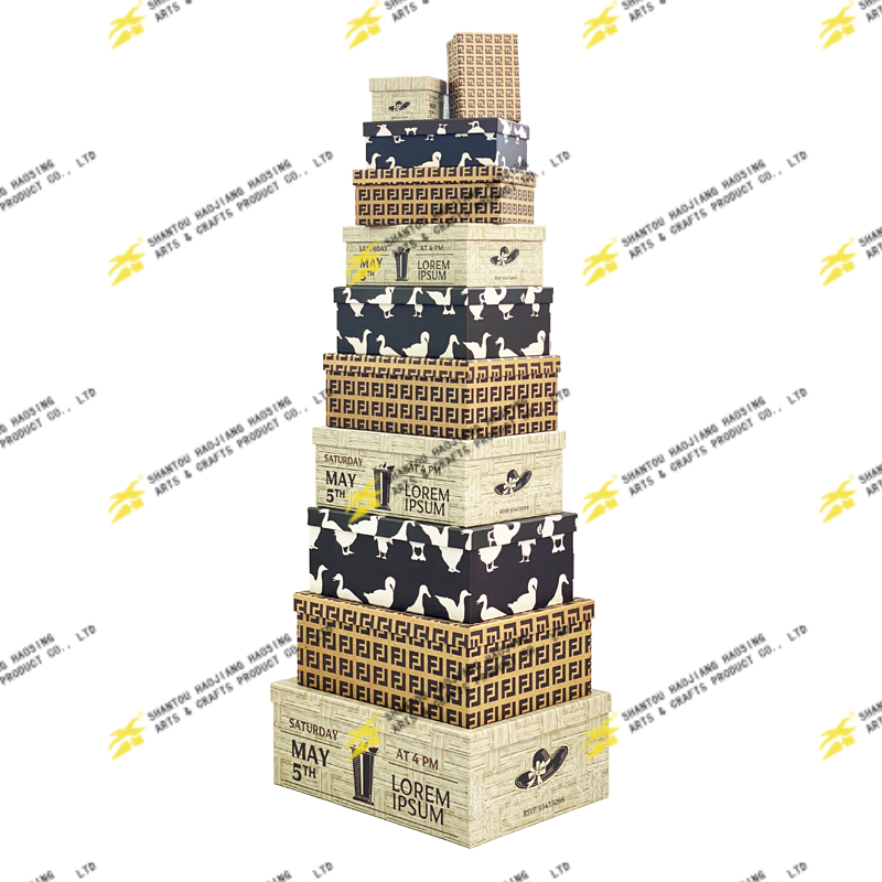 Rectangle Box Without Accessories Set Of 11