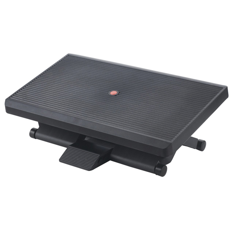 Footrest foot rest with ergonomic design plastic material angle height adjustable