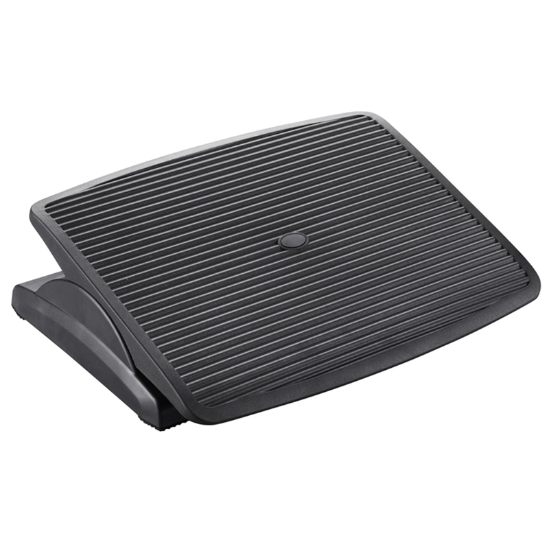 Footrest foot rest with ergonomic design plastic material angle height adjustable