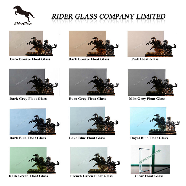 Rider HQ 3-19mm Tinted Blue Bronze Green Grey Pink Float Glass