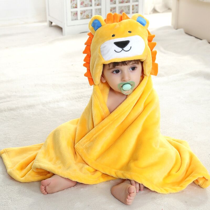 Baby hoodie blanket