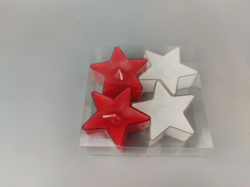 S/4 star candles in PC cup