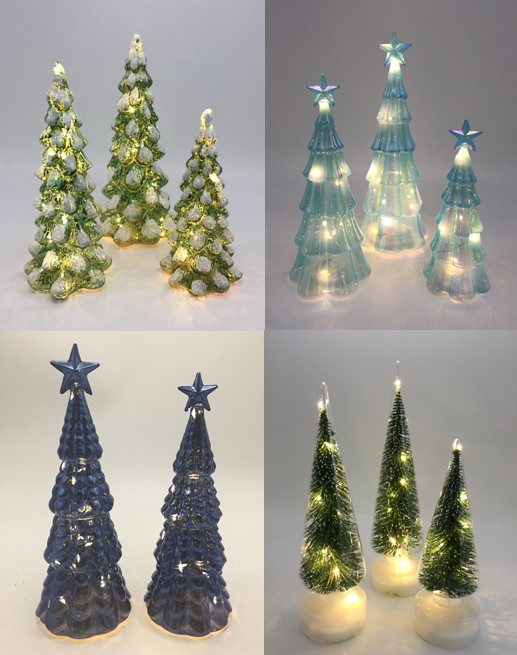 LED Glass Christmas Tree