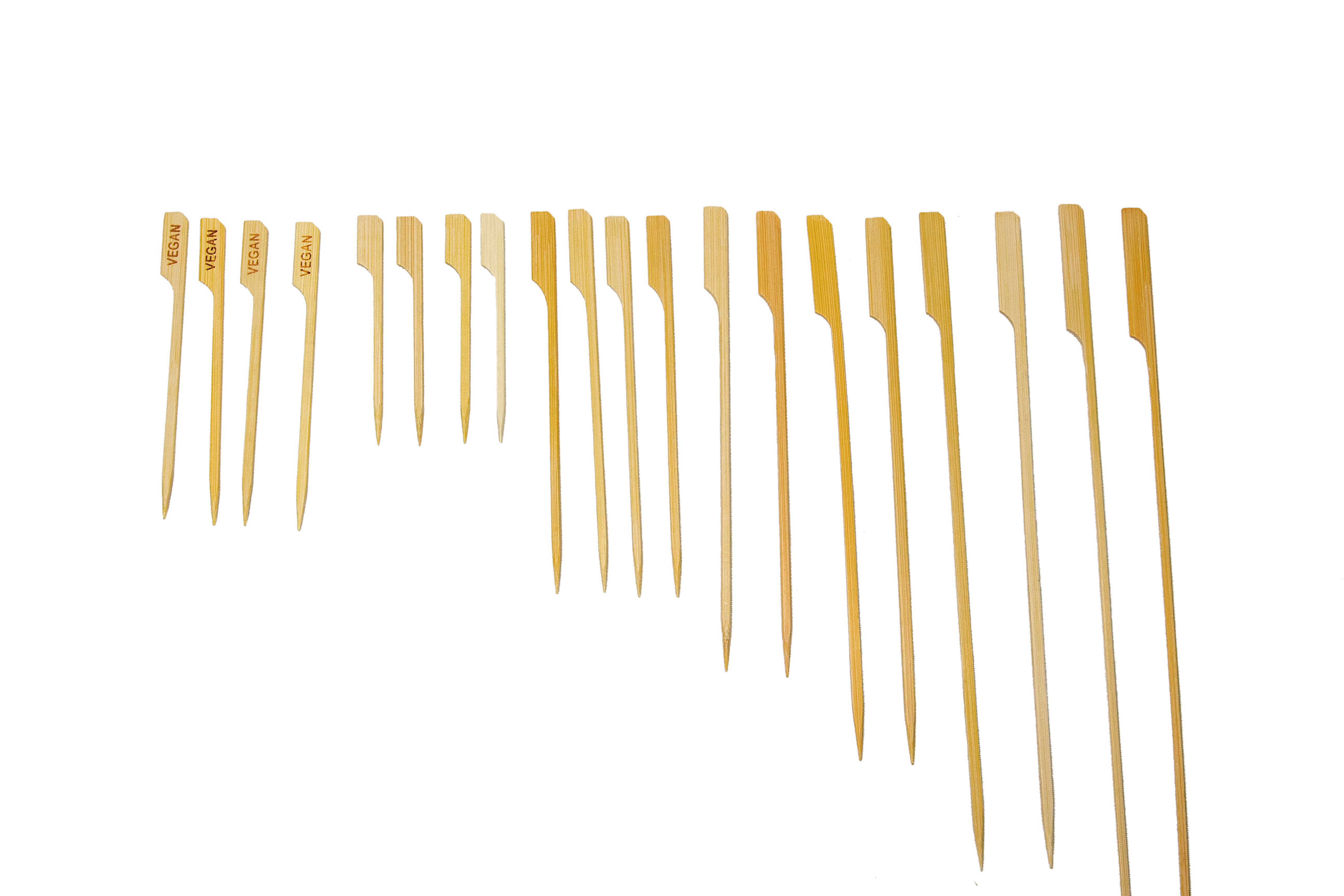 yellow bamboo flat teppo skewer