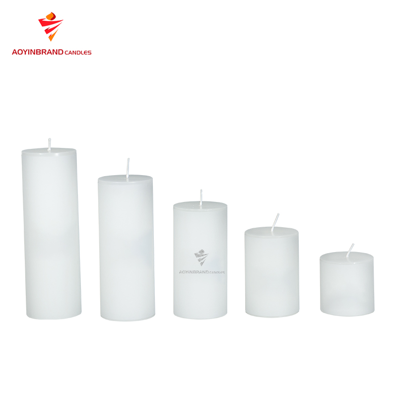 Custom Designed logo and aromatherapy home decorative art pillar candle / bougie