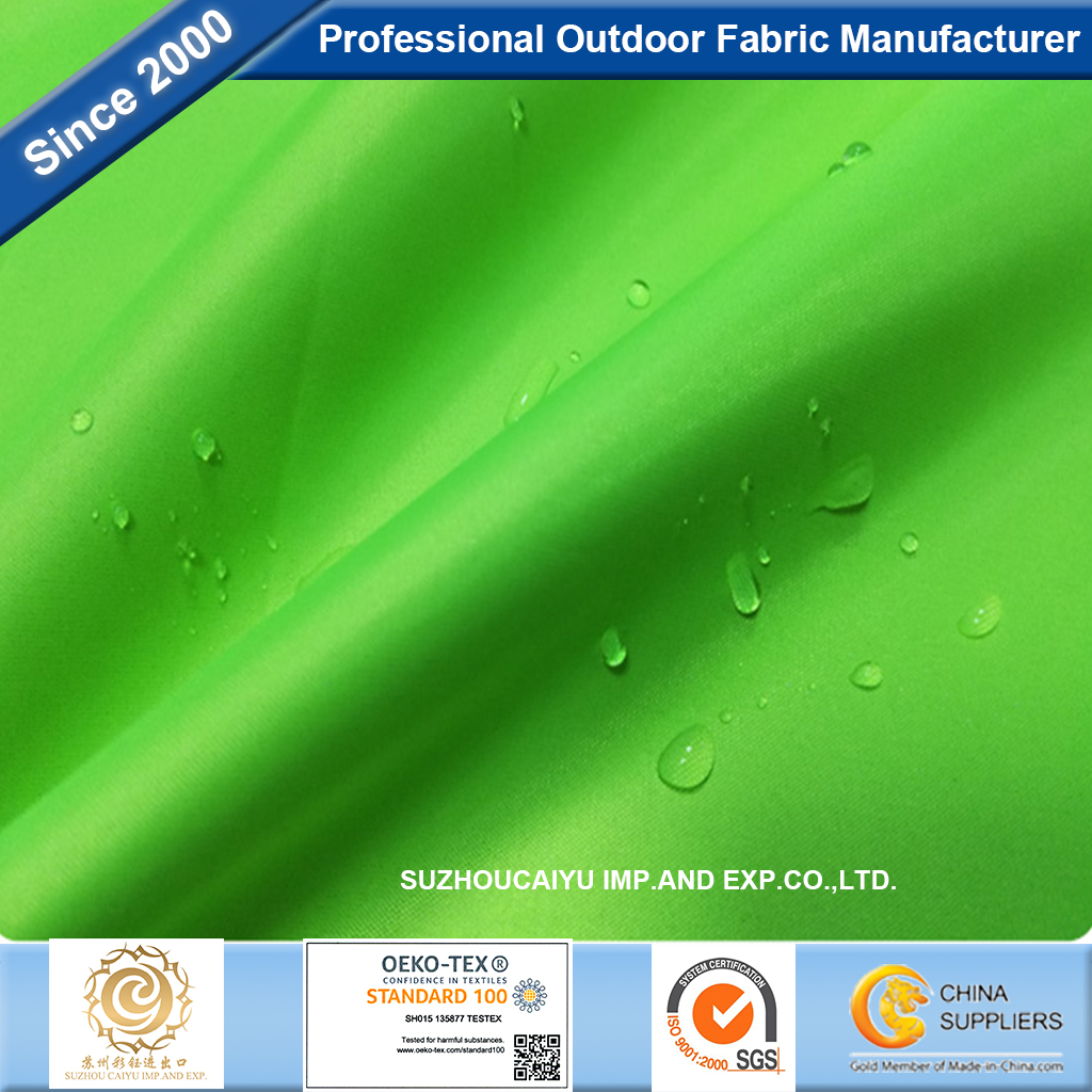 Polyester 190T Taffeta with PU Silver Coated Fabric