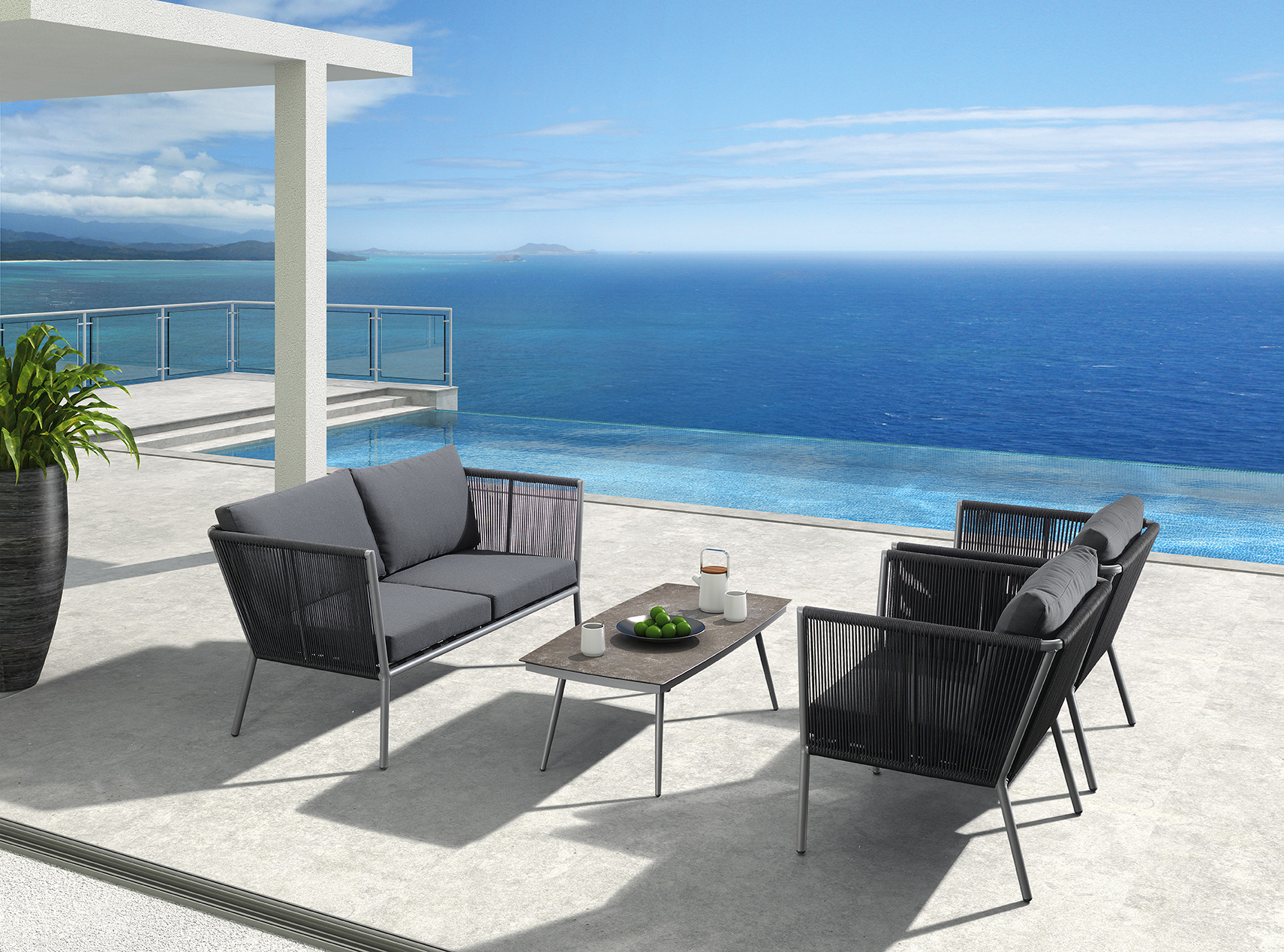 outdoor funiture alum.chair alum.table alum. sofa