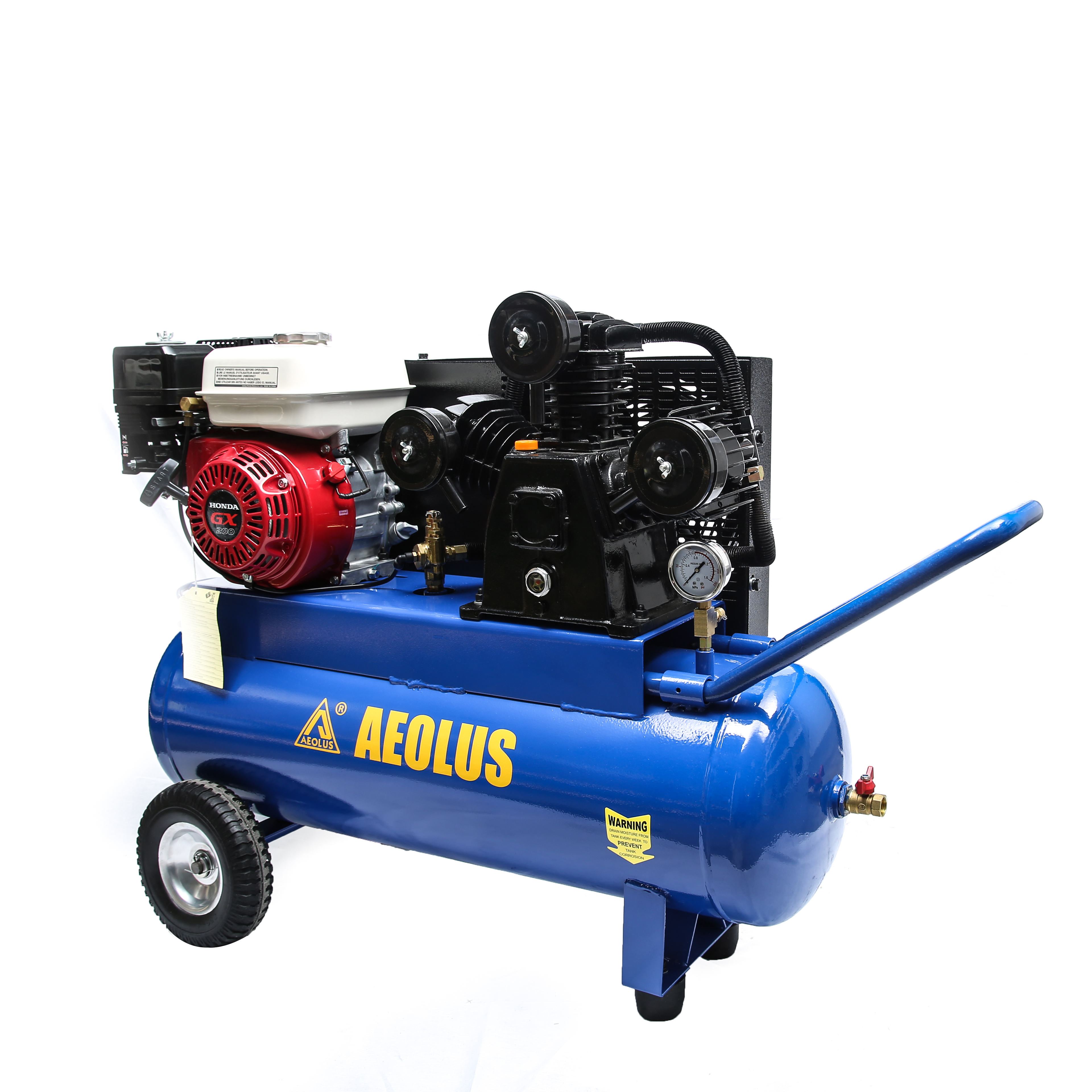 70litre,6.5HP protable gasoline pertrol piston air compressor(HONDA engine)