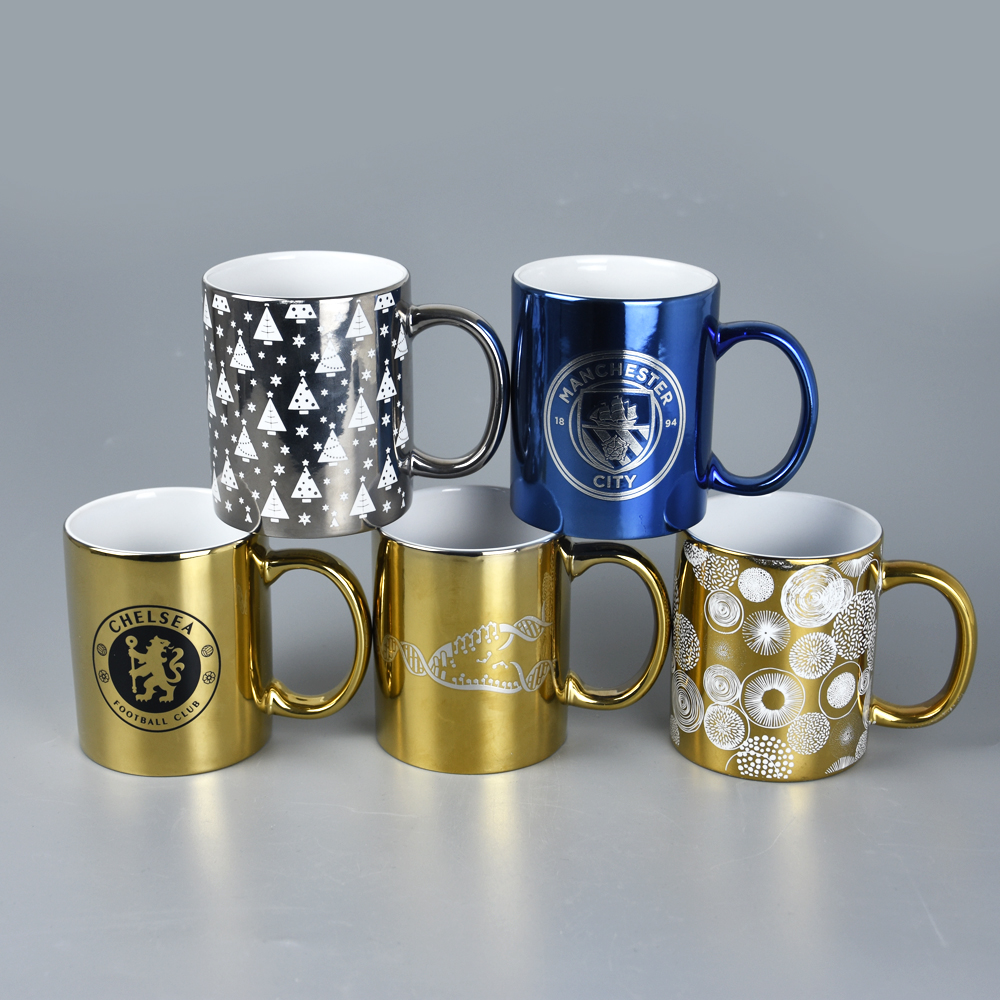11oz Can Shape Electroplating Mug with Decal