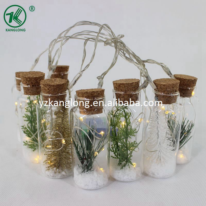 Set of 8 drifting bottle lamp strings