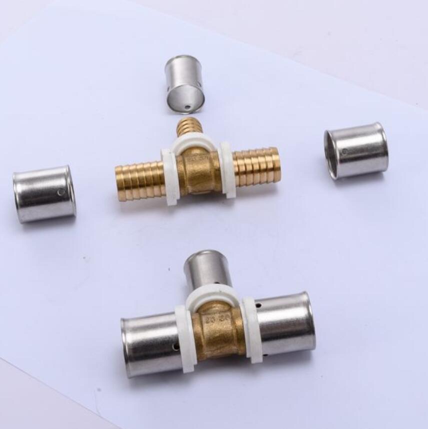 Pex Brass Press Fitting Tee