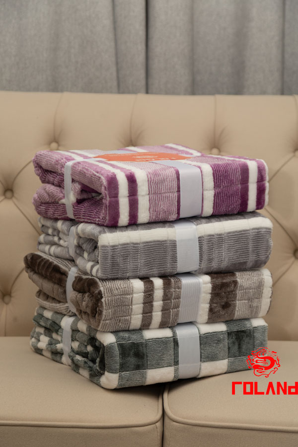 Printed Flannel With Cationic Blanket/Throw