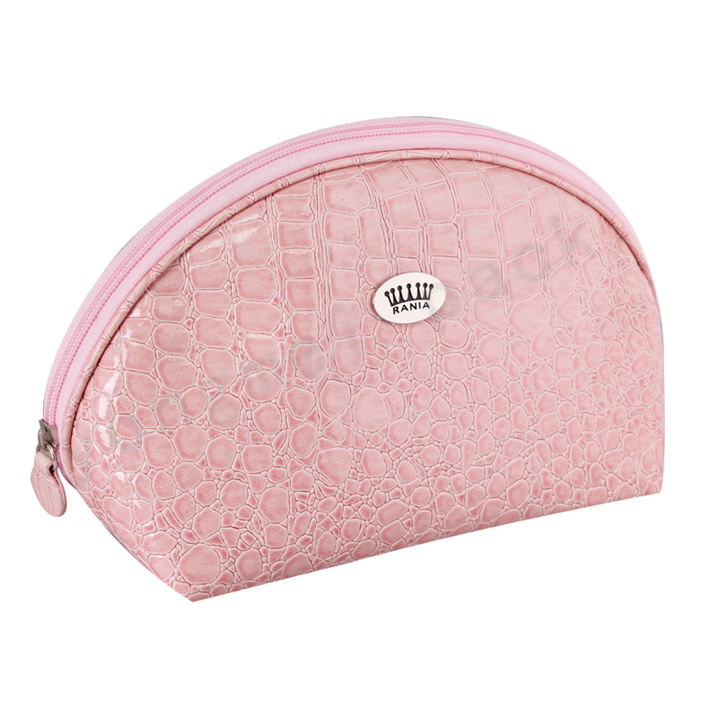 Large capacity portable waterproof leather cosmetic bag washing bag storage bag