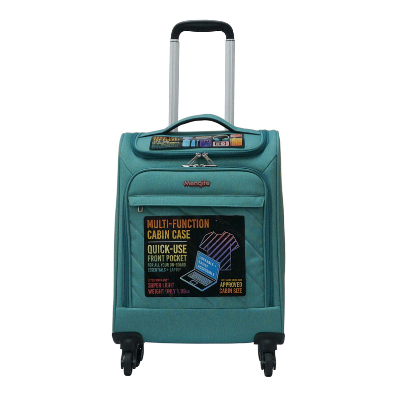 Snow flake polyester 4 Spinner luggage set 19"/24"/28"