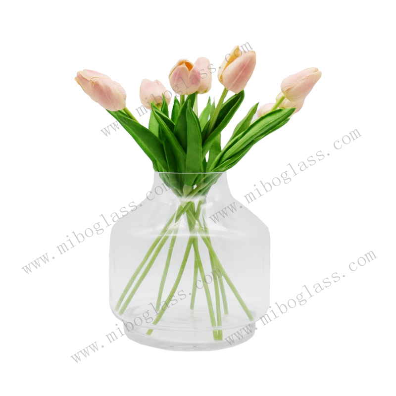 Glass vase ,handmade galss vase , embossed glass Vase,wholesale glass vase