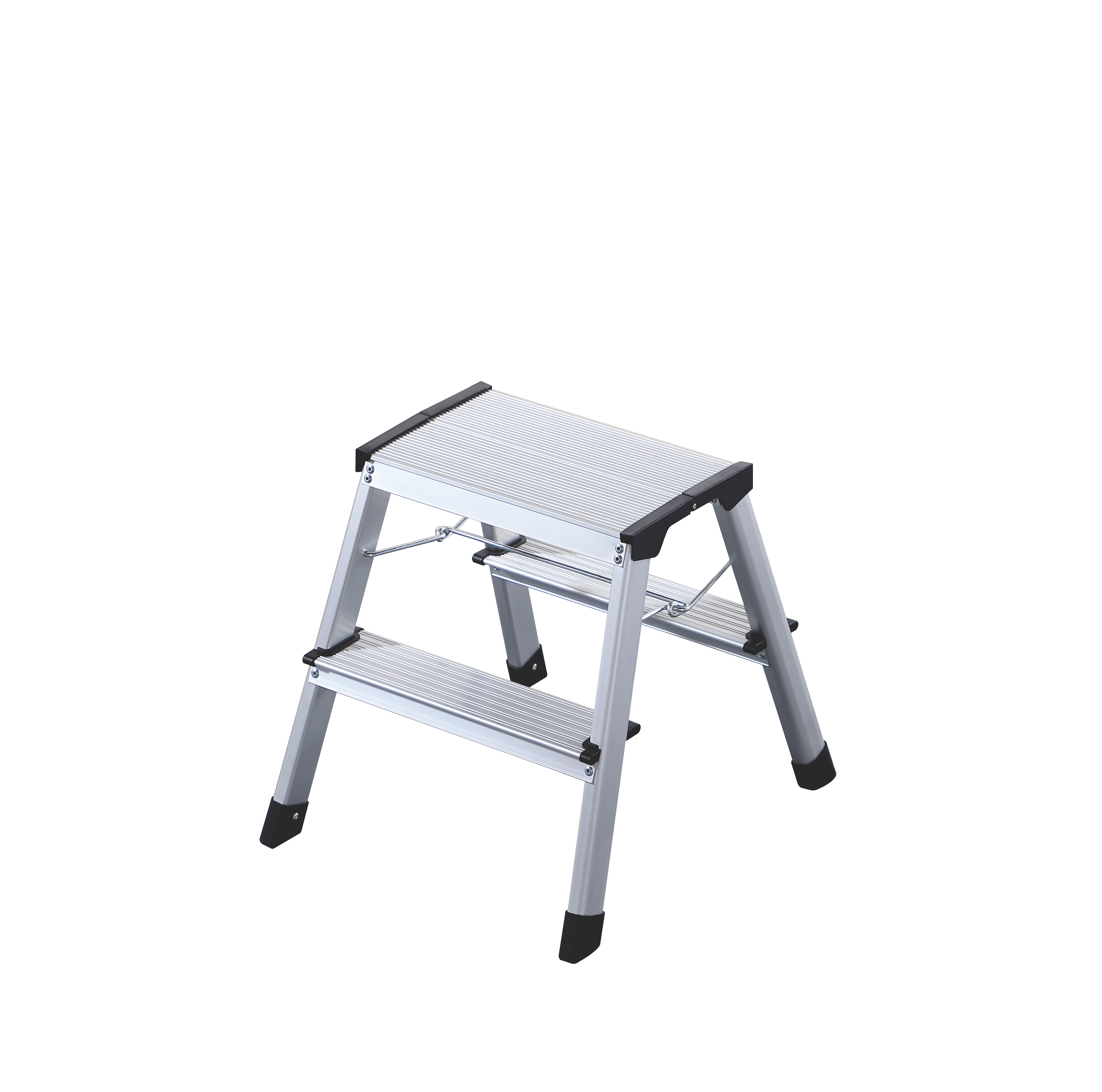 Double sides Aluminium 2 step stool