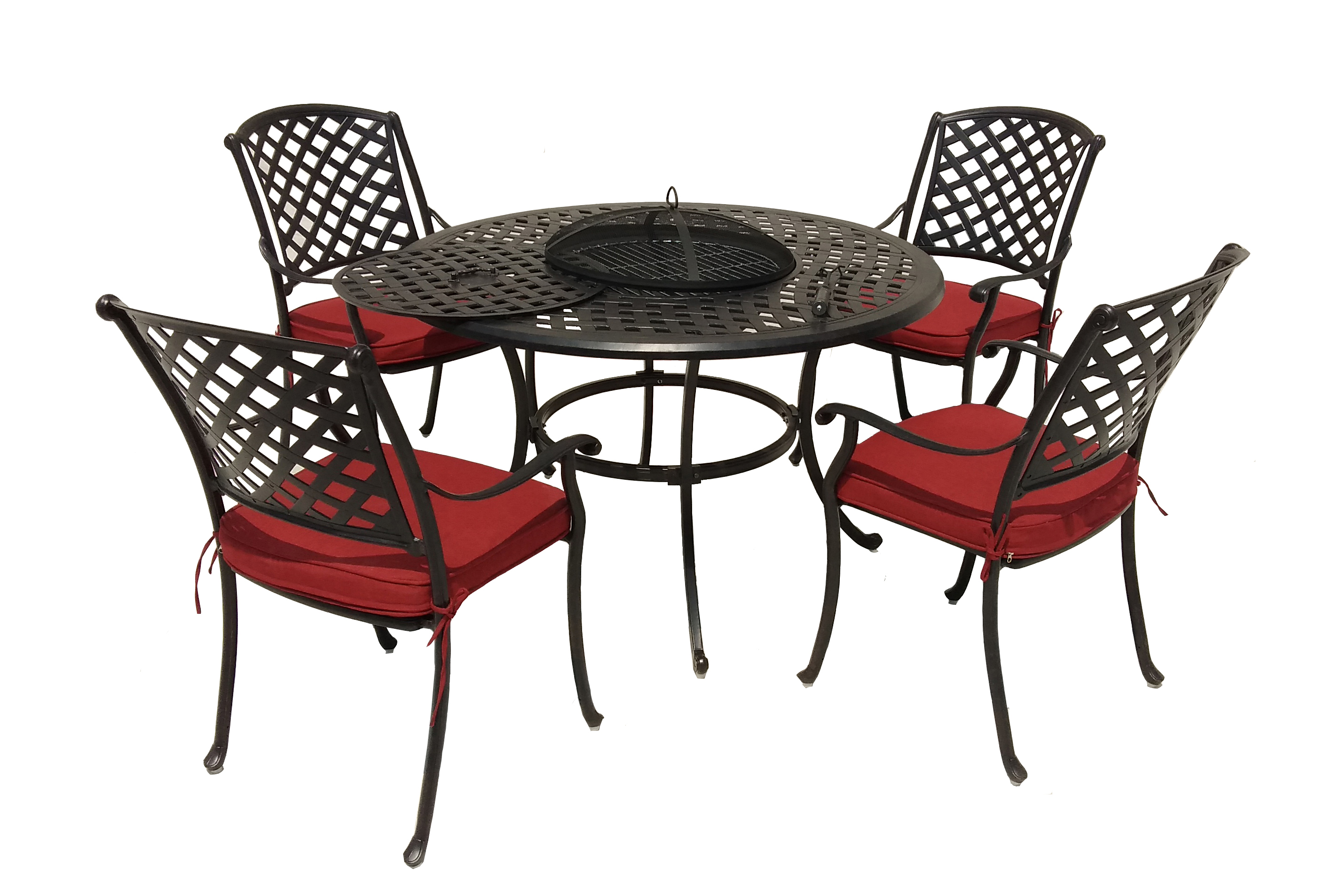 Cast Alum 107cm Round Firepit