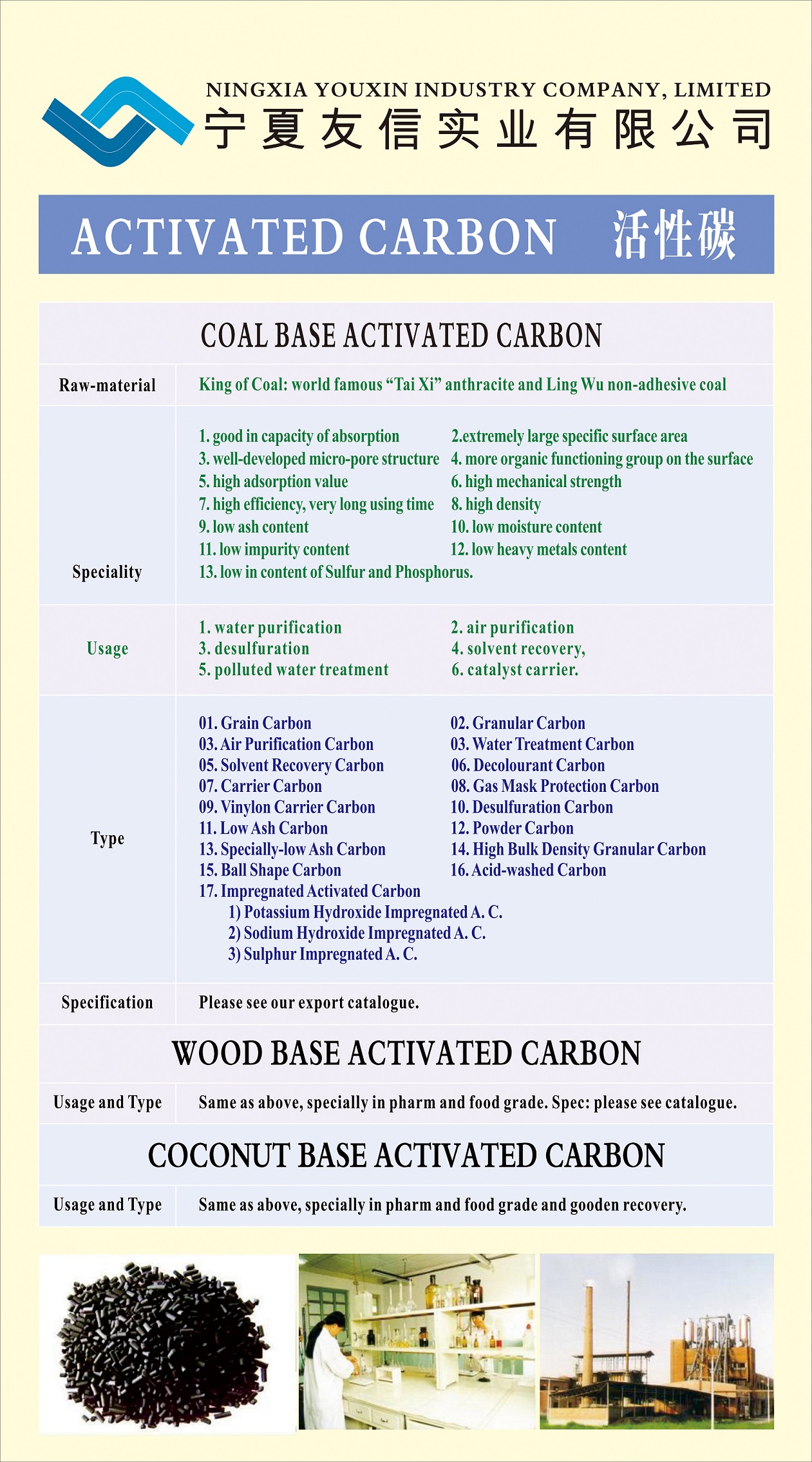 Activated Carbon Catalogue