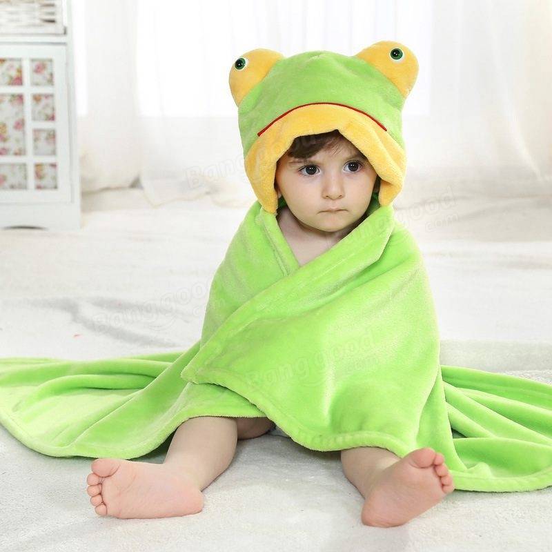 Baby hoodie blanket