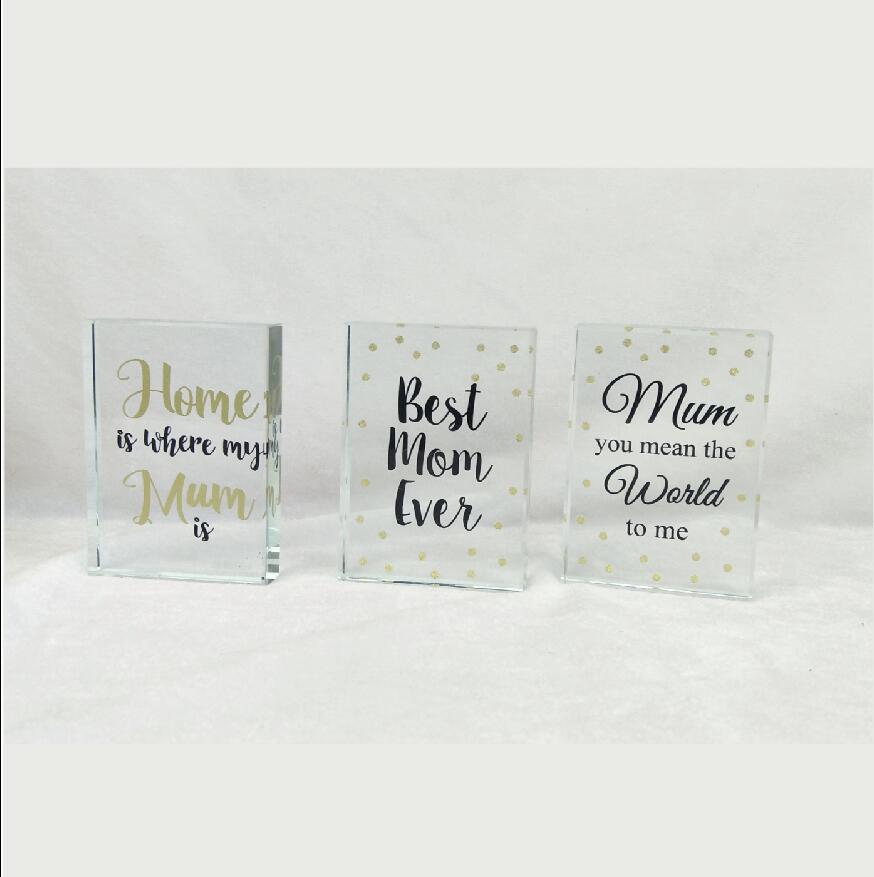 Glass Message Block