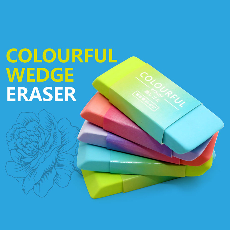 ZD-6727 colorful wedge eraser